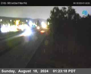 SB 5 at Dairy Mart Rd.