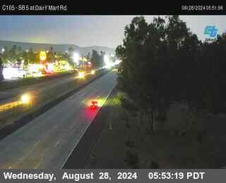 SB 5 at Dairy Mart Rd.