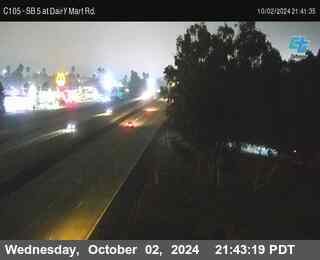 SB 5 at Dairy Mart Rd.