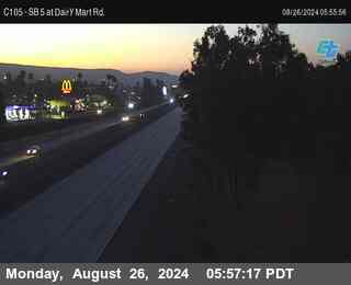 SB 5 at Dairy Mart Rd.