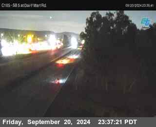 SB 5 at Dairy Mart Rd.