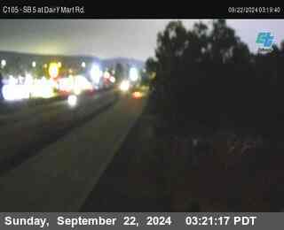 SB 5 at Dairy Mart Rd.