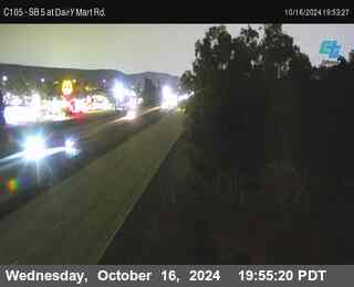 SB 5 at Dairy Mart Rd.