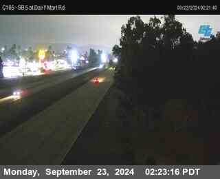 SB 5 at Dairy Mart Rd.