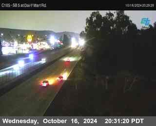 SB 5 at Dairy Mart Rd.