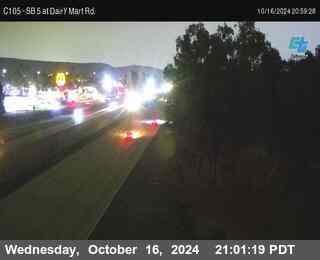 SB 5 at Dairy Mart Rd.