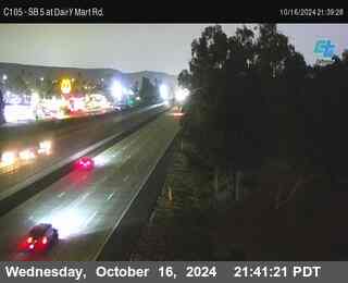 SB 5 at Dairy Mart Rd.