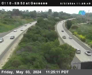 CalTrans Traffic Camera (C 110) SR-52 : Genesee Avenue in San Diego