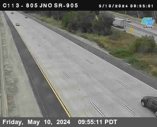 Timelapse image near (C113) I-805 : Just North Of SR-905, San Diego 0 minutes ago