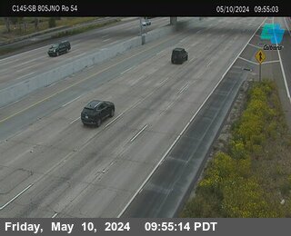 Timelapse image near (C145) I-805 : Just North Of SR-54, National City 0 minutes ago