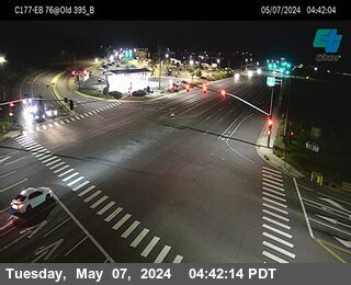 Timelapse image near (C177) WB 76: Old 395 Hwy, Fallbrook 0 minutes ago