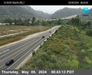 Timelapse image near (C178) WB 76: Old 395 Hwy, Fallbrook 0 minutes ago
