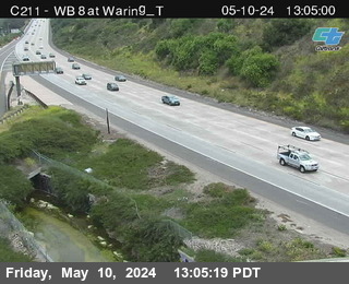 Timelapse image near (C211) I-8 : Waring Road T, San Diego 0 minutes ago