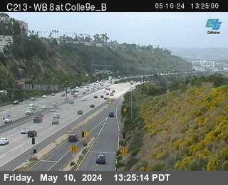 Timelapse image near (C213) WB 8 : College T, San Diego 0 minutes ago