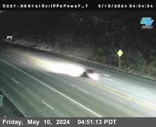 Timelapse image near (C227) NB 67: Scripps Poway Top, Lakeside 0 minutes ago