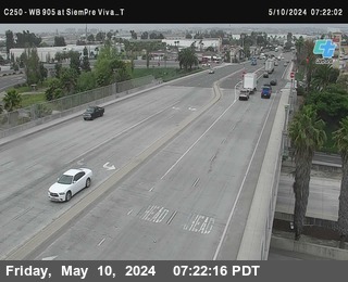 Timelapse image near (C250) I-905 : Sempre Viva B, San Diego 0 minutes ago