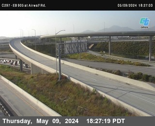 Timelapse image near (C297) EB 905: at Airway Rd., San Diego 0 minutes ago