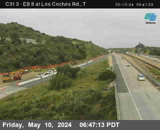 Timelapse image near (C313) I-8 : Los Coches T, El Cajon 0 minutes ago