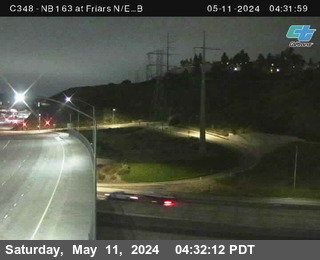 Timelapse image near (C 348) SR-163 : Friars N/E_B, San Diego 0 minutes ago