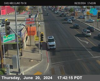Timelapse image near (C431) NB 111: JNO 7th St., Calexico 0 minutes ago