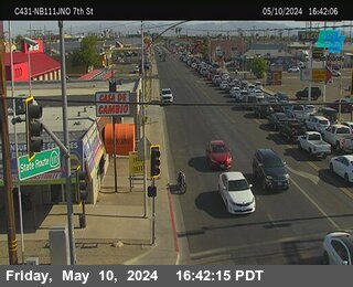 Timelapse image near (C431) NB 111: JNO 7th St., Calexico 0 minutes ago