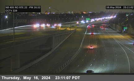 Timelapse image near I-405 : North of RTE 22, Seal Beach 0 minutes ago
