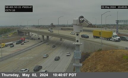 CalTrans Traffic Camera I-405 : South of SR-22 in Westminster