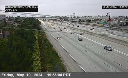 Timelapse image near I-5 : Crescent, Anaheim 0 minutes ago