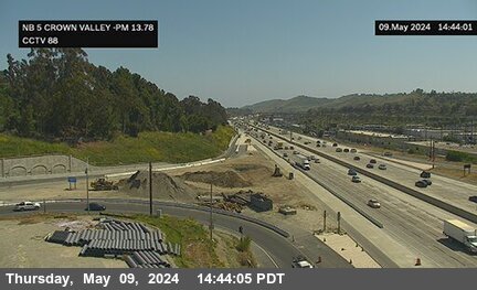 Timelapse image near I-5 : Crown Valley Parkway, Mission Viejo 0 minutes ago