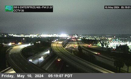 Timelapse image near I-5 : Enterprise Street / I-405, Irvine 0 minutes ago