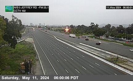 Timelapse image near I-5 : Jeffrey Road, Irvine 0 minutes ago