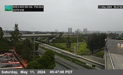 Timelapse image near I-5 : North of SR-133, Irvine 0 minutes ago