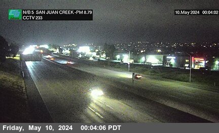 Timelapse image near I-5 : Valle Road On (San Juan Creek), San Juan Capistrano 0 minutes ago