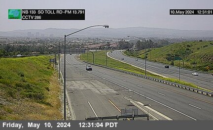 Timelapse image near SR-133 : South of Toll Plaza, Irvine 0 minutes ago