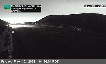 Timelapse image near SR-241 : 1700 Meters North of Santiago 2 Canyon Road Overcross, Silverado 0 minutes ago