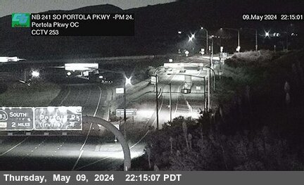 Timelapse image near SR-241 : 780 Meters South of Portola Parkway Overcross, Foothill Ranch 0 minutes ago