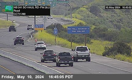 Timelapse image near SR-241 : 800 Meters South of Haul Road, Irvine 0 minutes ago