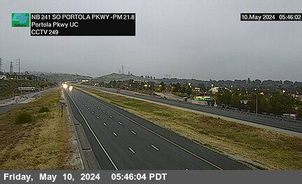 Timelapse image near SR-241 : 80 Meters South of Portola Parkway Undercross, Foothill Ranch 0 minutes ago