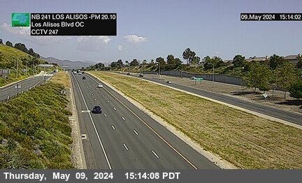 Timelapse image near SR-241 : Los Alisos Boulevard, Rancho Santa Margarita 0 minutes ago
