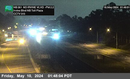 Timelapse image near SR-261 : 370 Meters North of Irvine Boulevard Northbound Toll Plaza, Irvine 0 minutes ago