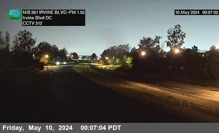 Timelapse image near SR-261 : 70 Meters South of Irvine Boulevard Overcross, Irvine 0 minutes ago