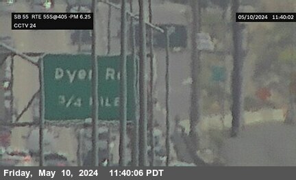 Timelapse image near SR-55 : I-405 A, Costa Mesa 0 minutes ago