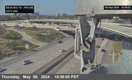 Timelapse image near SR-55 : SR-73, Costa Mesa 0 minutes ago