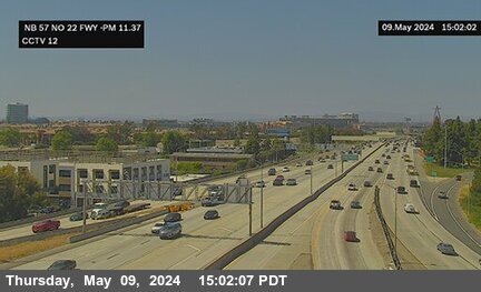 Timelapse image near SR-57 : SR-22, Anaheim 0 minutes ago
