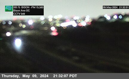 Timelapse image near SR-73 : Bison Avenue Overcross, Newport Beach 0 minutes ago