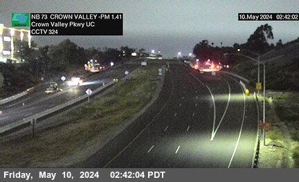 Timelapse image near SR-73 : North of Crown Valley Parkway Undercross, Laguna Hills 0 minutes ago