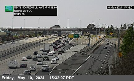 Timelapse image near SR-73 : North of Redhill Avenue Overcross, Costa Mesa 0 minutes ago