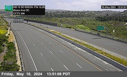 Timelapse image near SR-73 : South of Bison Avenue, Irvine 0 minutes ago