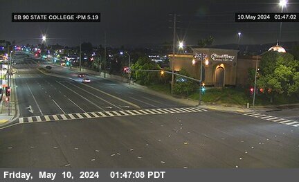 Timelapse image near SR-90 : State College SE Corner, Fullerton 0 minutes ago