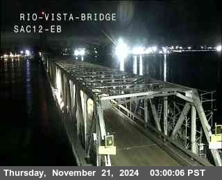 Traffic Camera Image from SR-12 at Hwy 12 at Rio Vista Bridge East